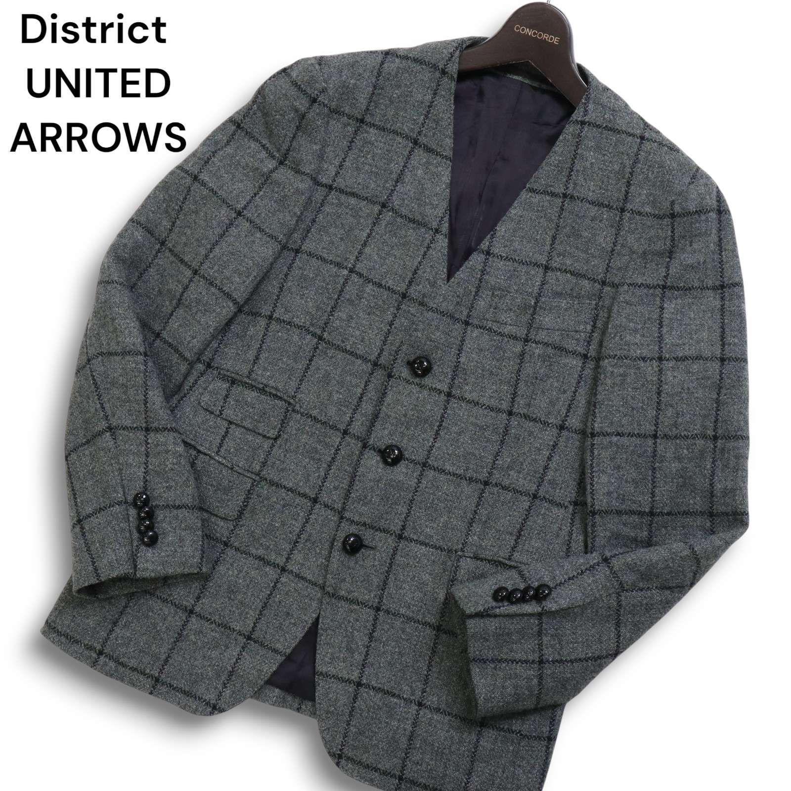 District UNITED ARROWS ユナイテッドアローズ 秋冬 ウール ツイード 