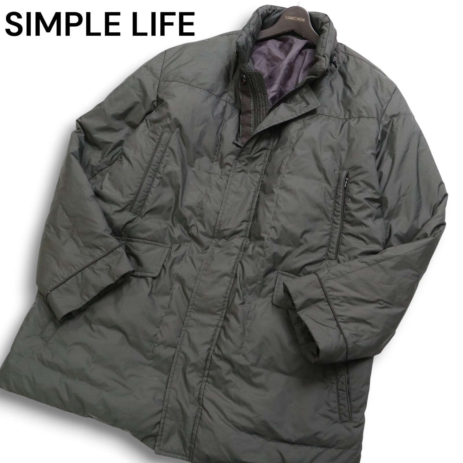 美品】SIMPLE LIFE シンプルライフ レナウン 秋冬 フード収納 ダウン 