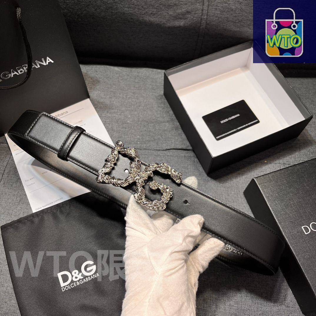今日特価】Dolce&Gabbana DG レザーベルト - メルカリ