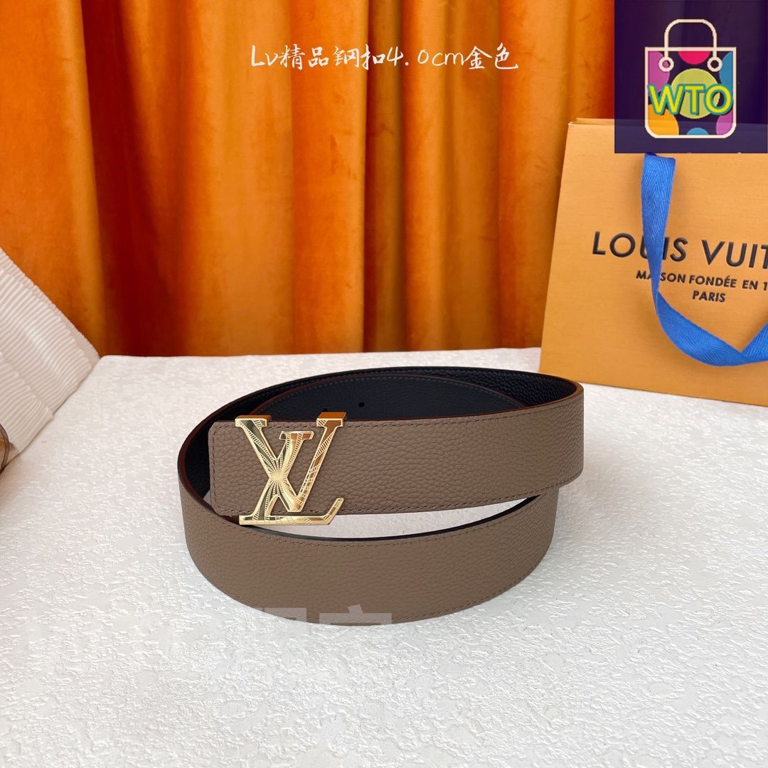 今日特価】LOUIS VUITTON Double-sided ライチ柄 レザーベルト - メルカリ