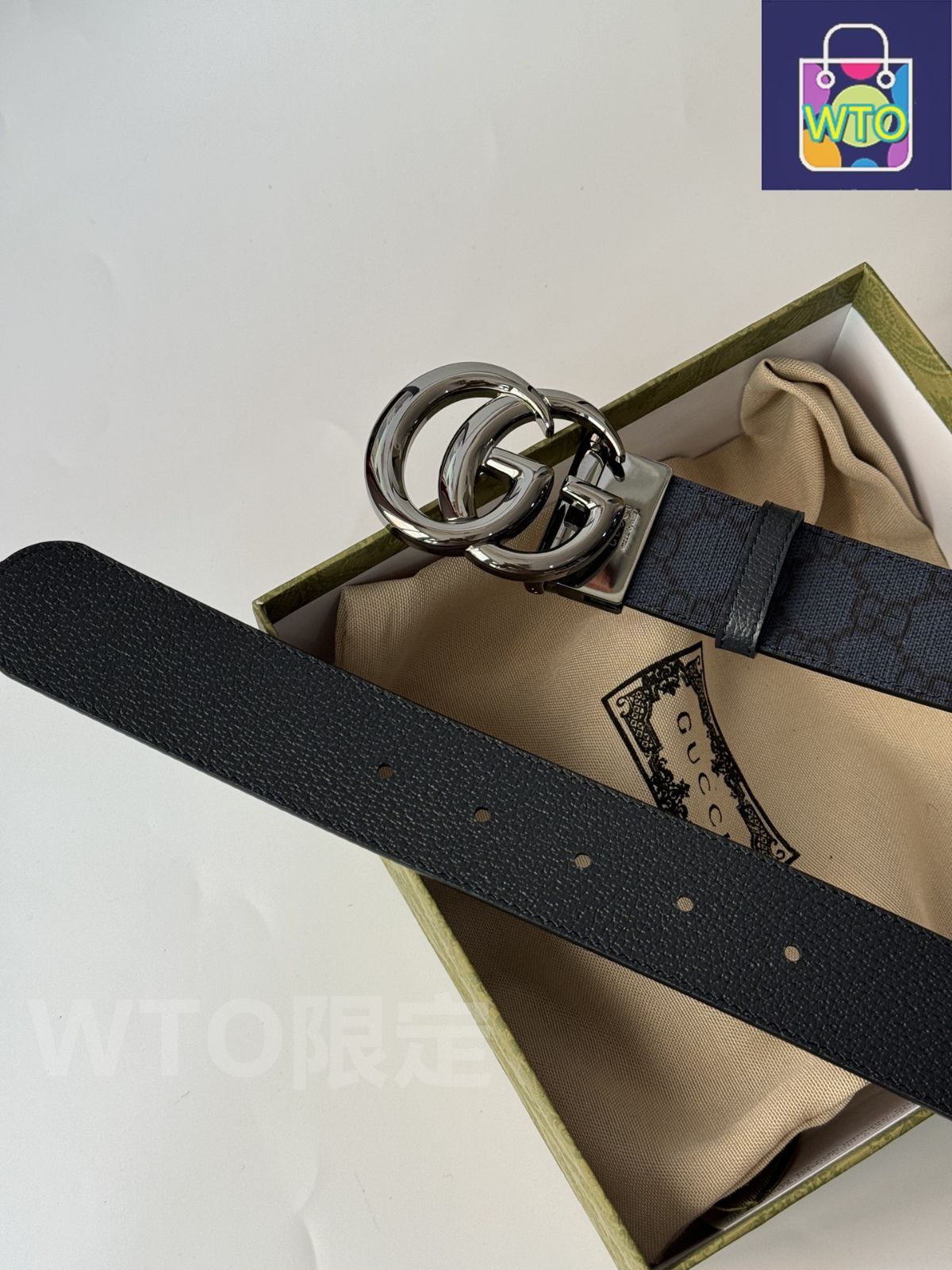 今日特価】Gucci グッチ ダブル G レトロ回転バックル ベルト-1 - メルカリ