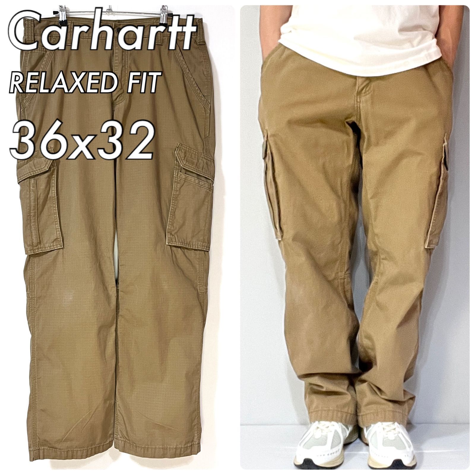 Carhartt カーハート W36L32 フォース リップストップ コットン カーゴ 