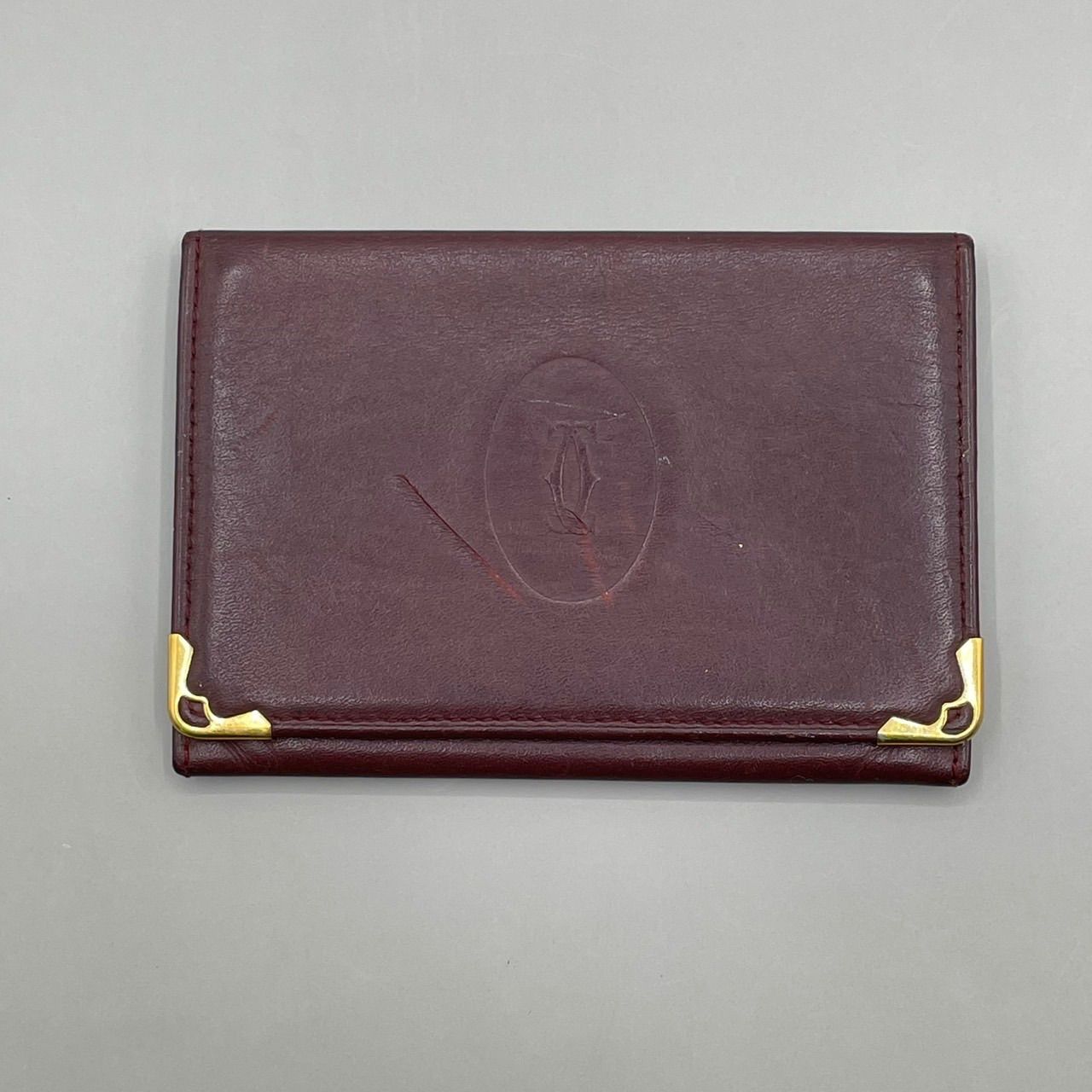 カルティエ マストライン 名刺入れ カードケース パスケース レザー ボルドー 楽天市場】【未使用品】Cartier カルティエ マストライン カードケース