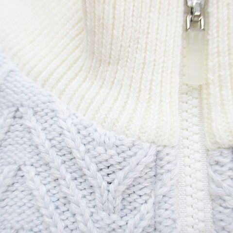 アルチビオ archivio ゴルフウェア 長袖 カーディガン ニット 38 白系