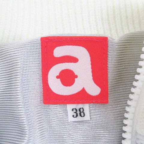 アルチビオ archivio ゴルフウェア 長袖 カーディガン ニット 38 白系