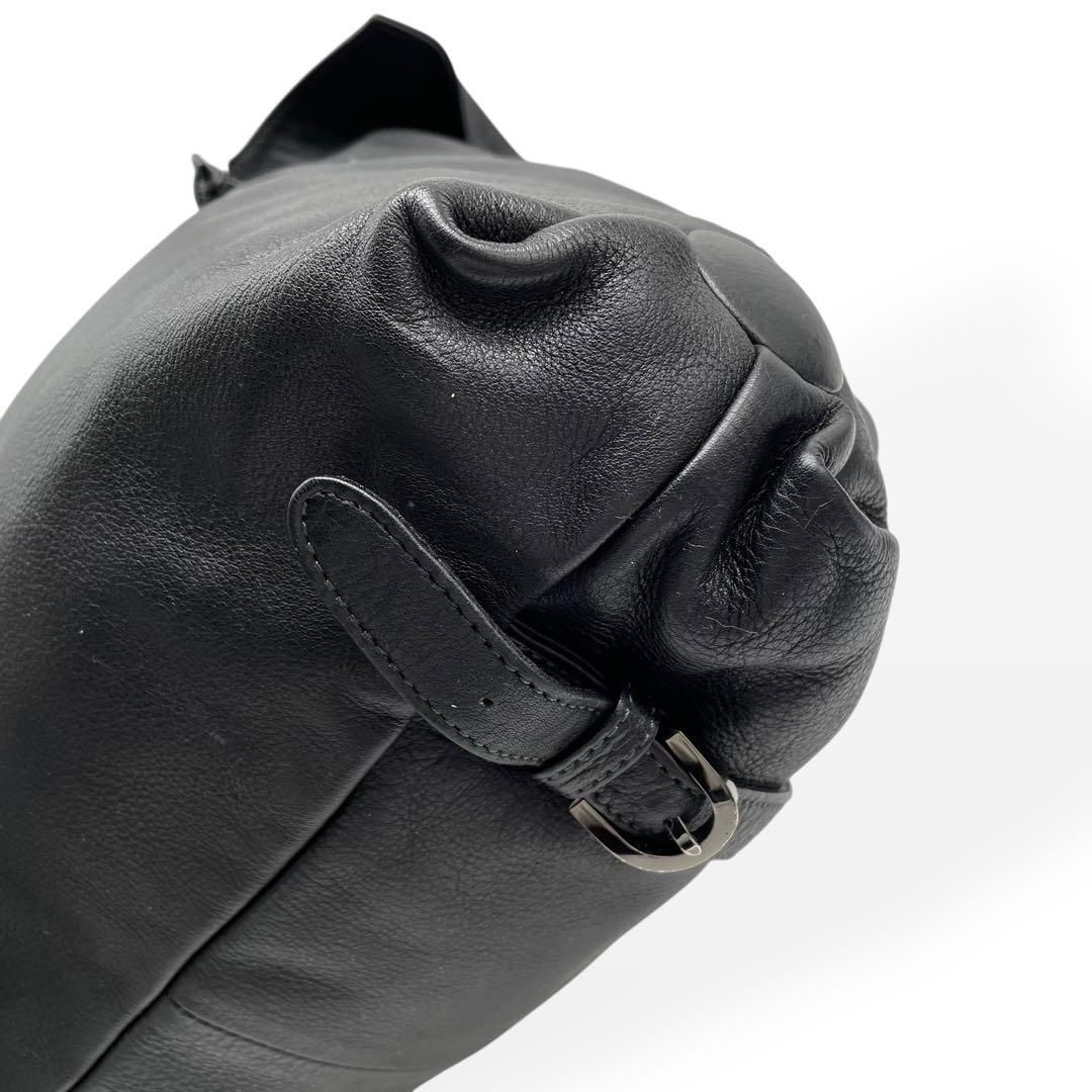 IBIZA　 リュック　 ブラック　一部本皮レザー 中古・古着通販】IBIZA (イビザ) リュック ブラック｜ブランド・古着