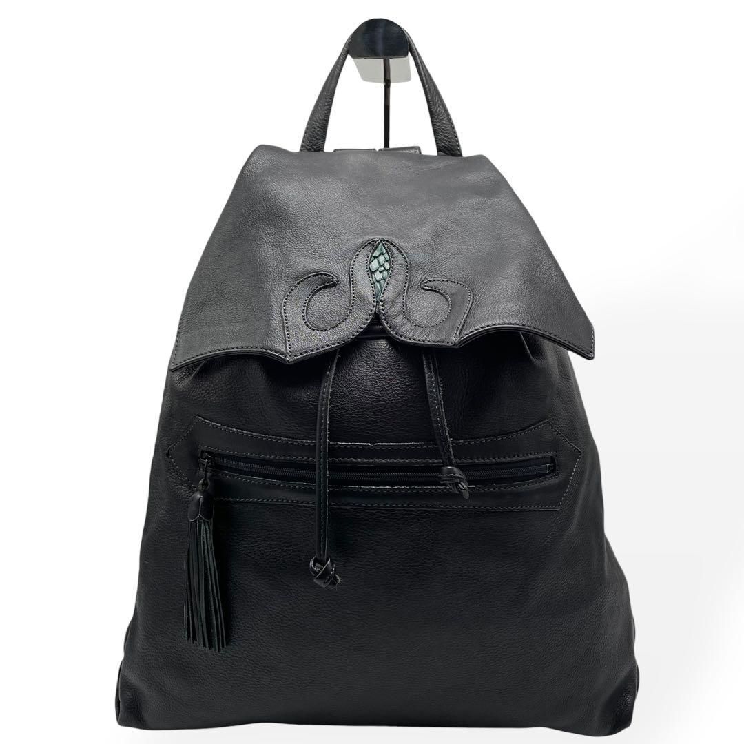 【美品】IBIZAリュック 極美品 IBIZA イビサ リュック オールレザー ブラック 本革 A4 - メルカリ