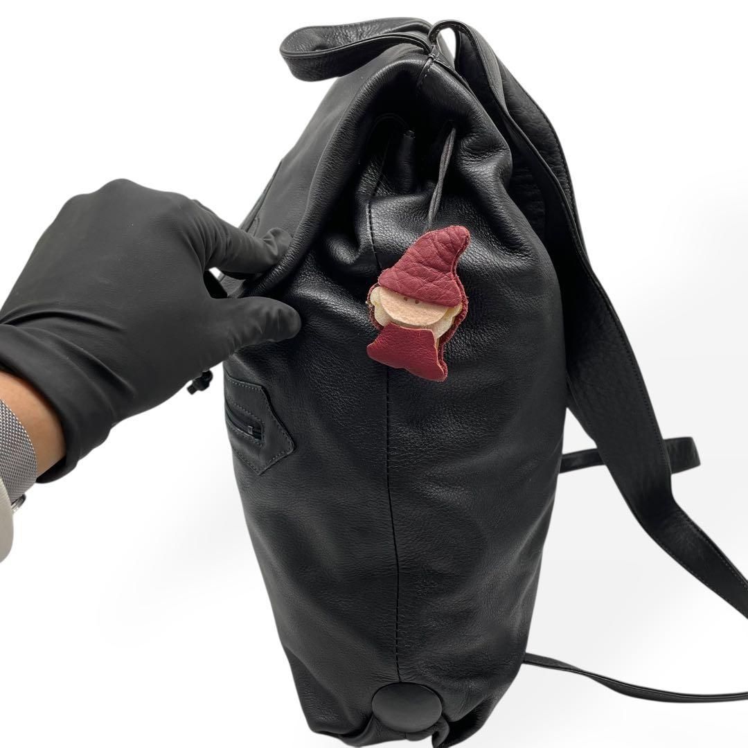 【美品】IBIZAリュック 極美品 IBIZA イビサ リュック オールレザー ブラック 本革 A4 - メルカリ