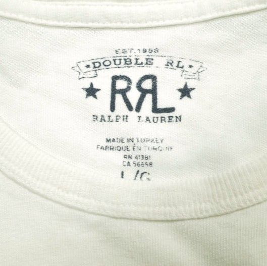RRL［ロゴコットンヘンプ　ジャージーTシャツ］ RRL】ロゴ コットンヘンプ ジャージー クルーネック Tシャツ Double RL