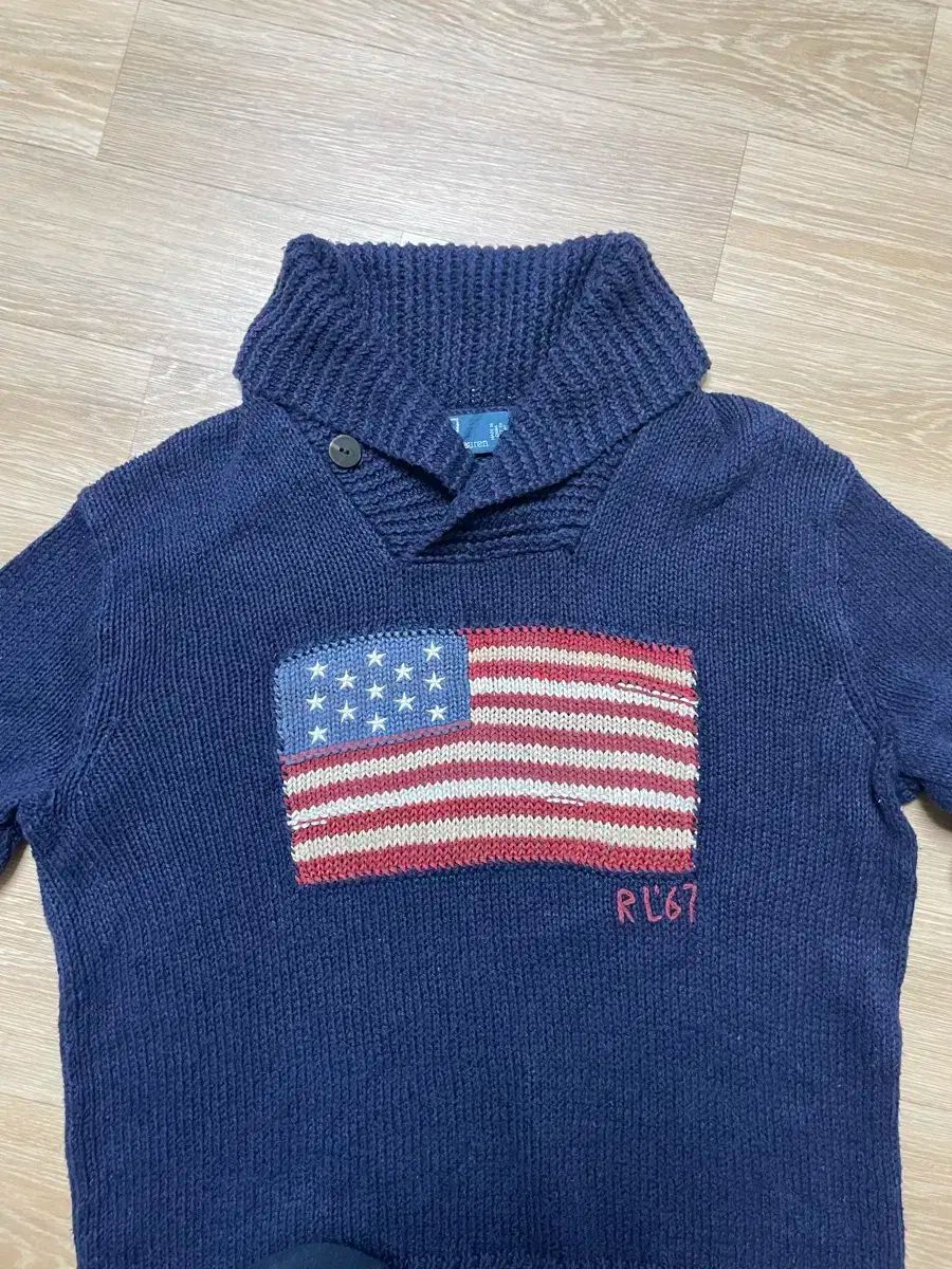 POLO RALPH LAUREN 星条旗 ポロベア ニット ネイビー XL 中古・古着通販】POLO RALPH LAUREN (ポロ・ラルフローレン) 星条旗