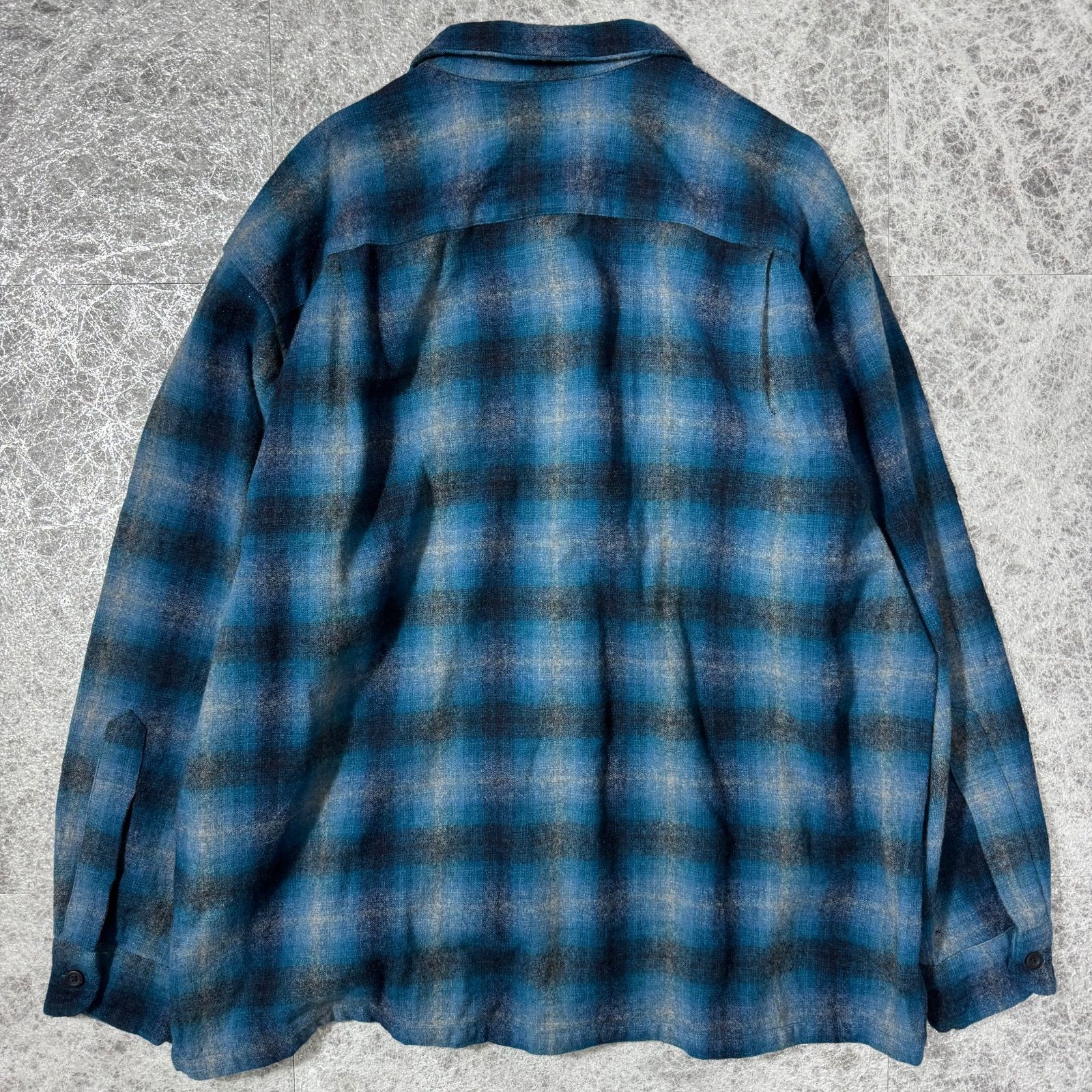 pendleton ペンドルトン　　シャツ　オンブレ 90s 90s USA製 PENDLETONペンドルトン オンブレチェック ウールシャツ