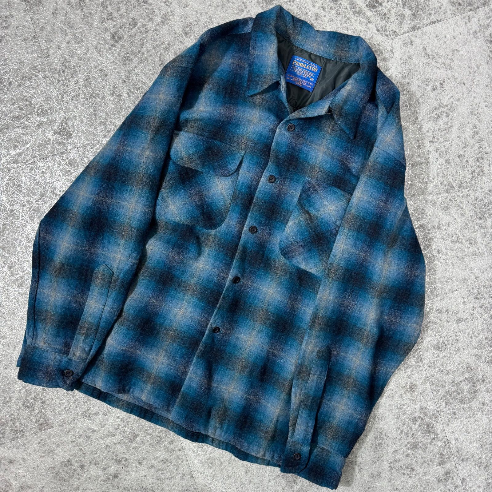 一点物 好配色 90s 00s PENDLETON オンブレチェック ボードシャツ