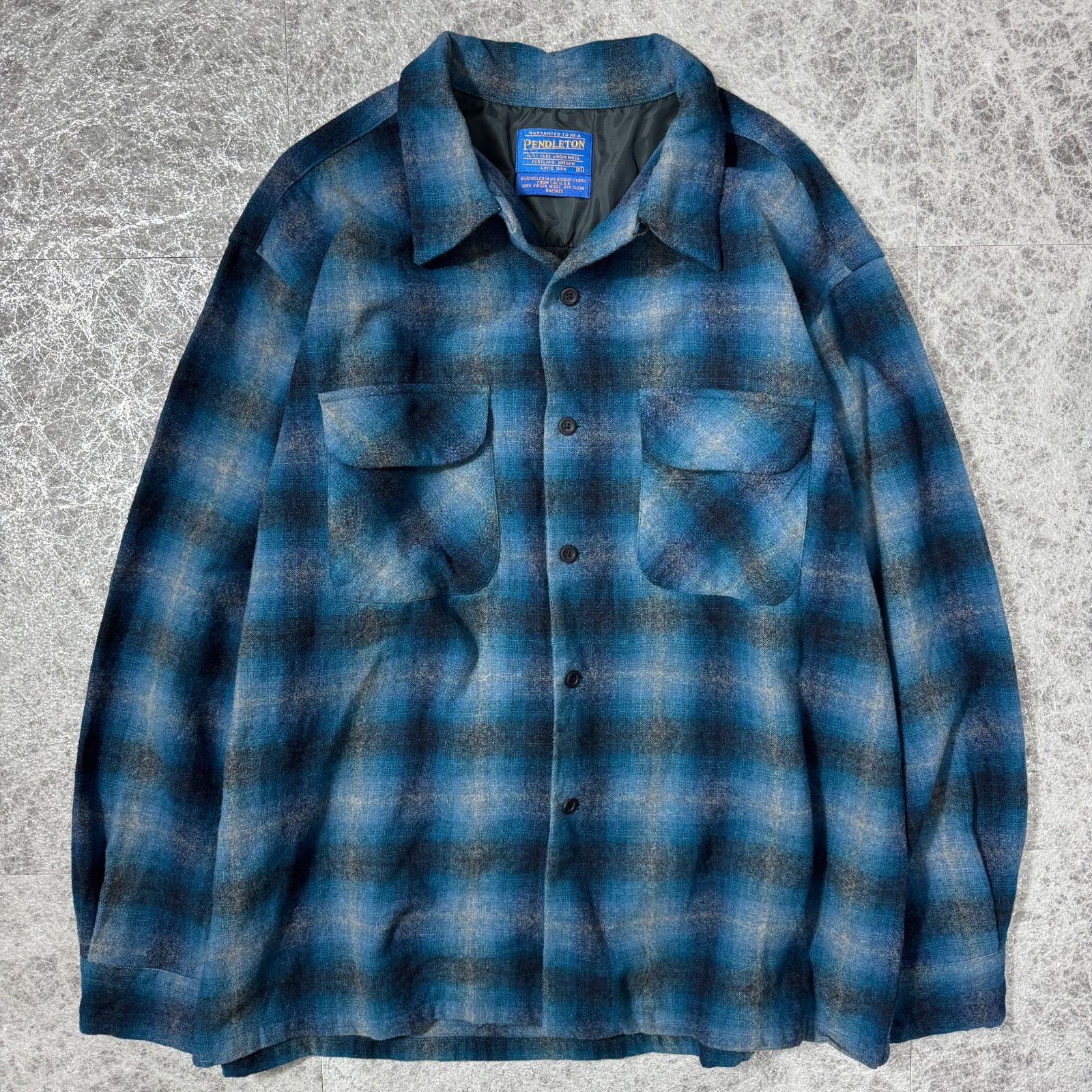一点物 好配色 90s 00s PENDLETON オンブレチェック ボードシャツ