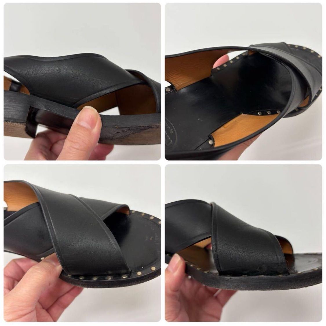 church's クロスストラップ レザー サンダル チャーチ Church's チャーチ クロス レザー バック ストラップ サンダル BEAMS