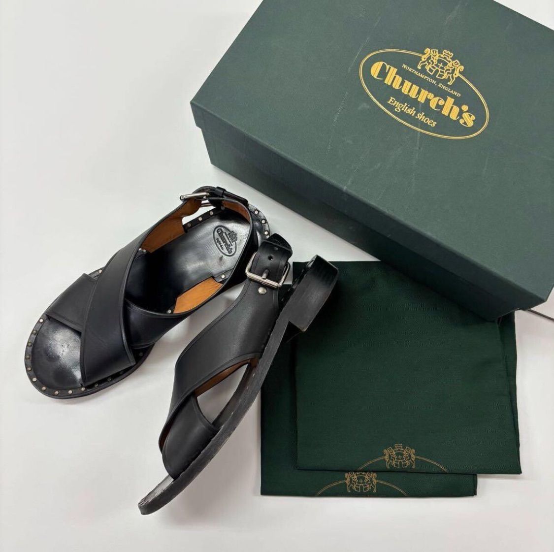 Church's チャーチ クロス レザー バック ストラップ サンダル BEAMS