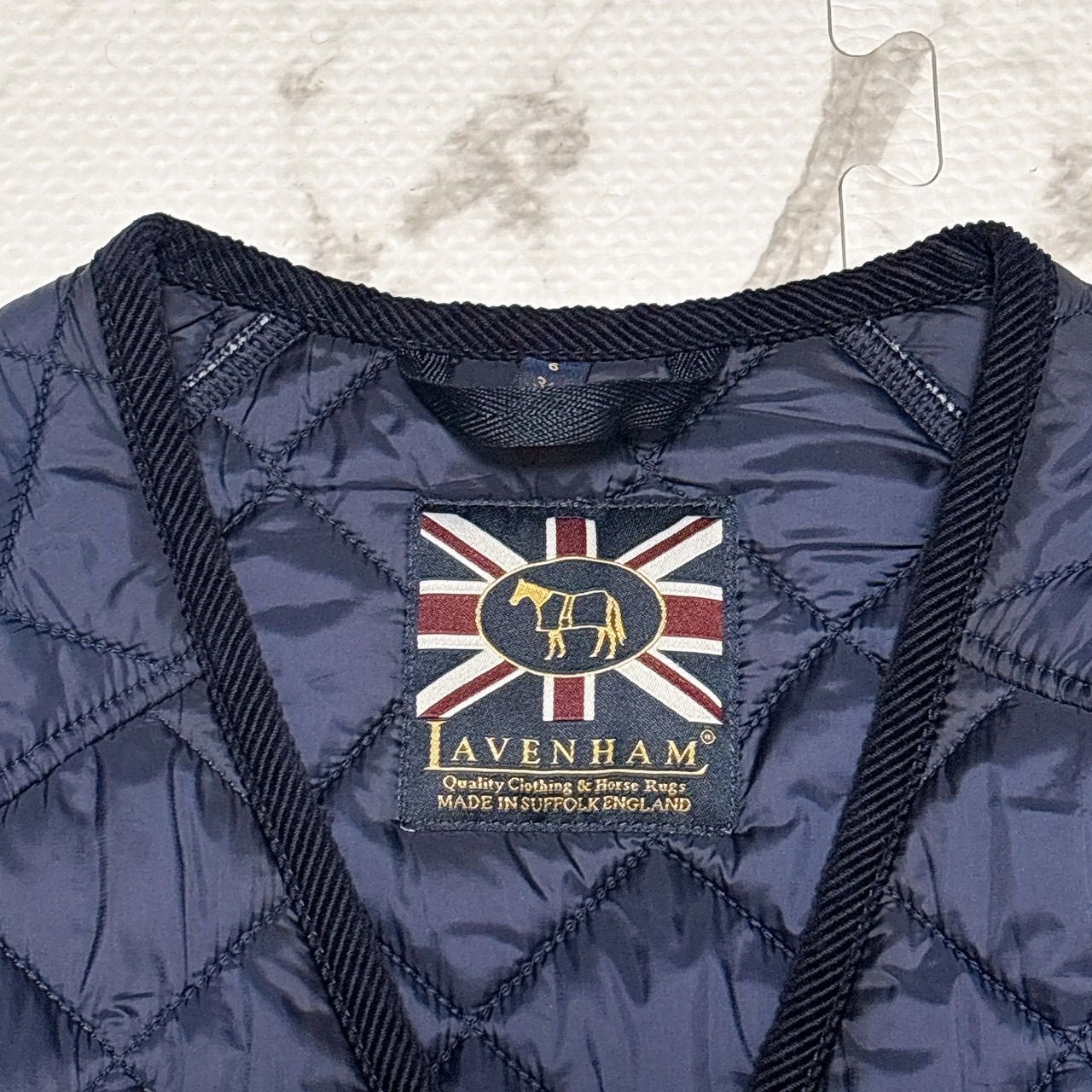 LAVENHAM ラベンハム キルティングコート ロング丈 34 英国製 Made in 