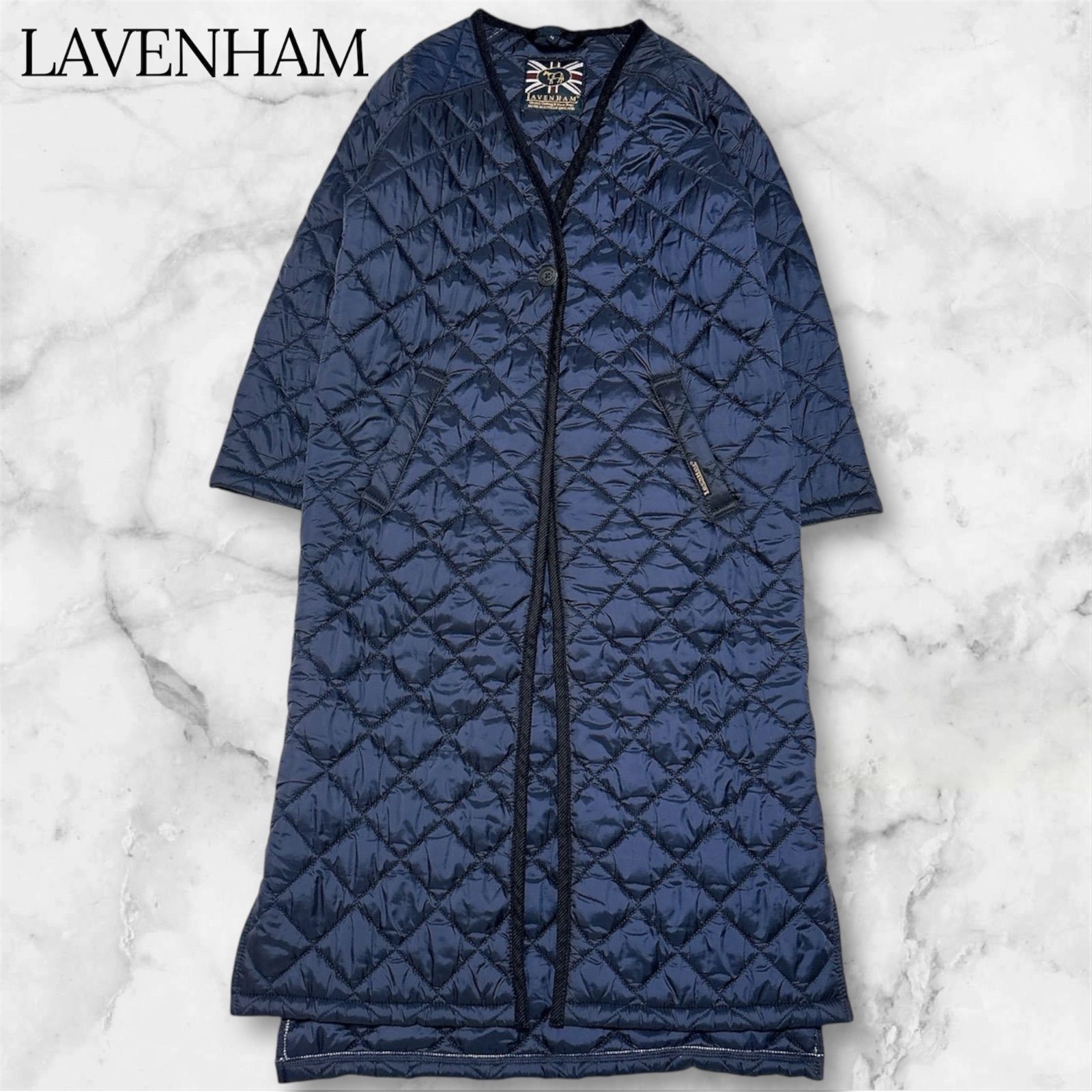LAVENHAM ラベンハム キルティングコート ロング丈 34 英国製 Made in