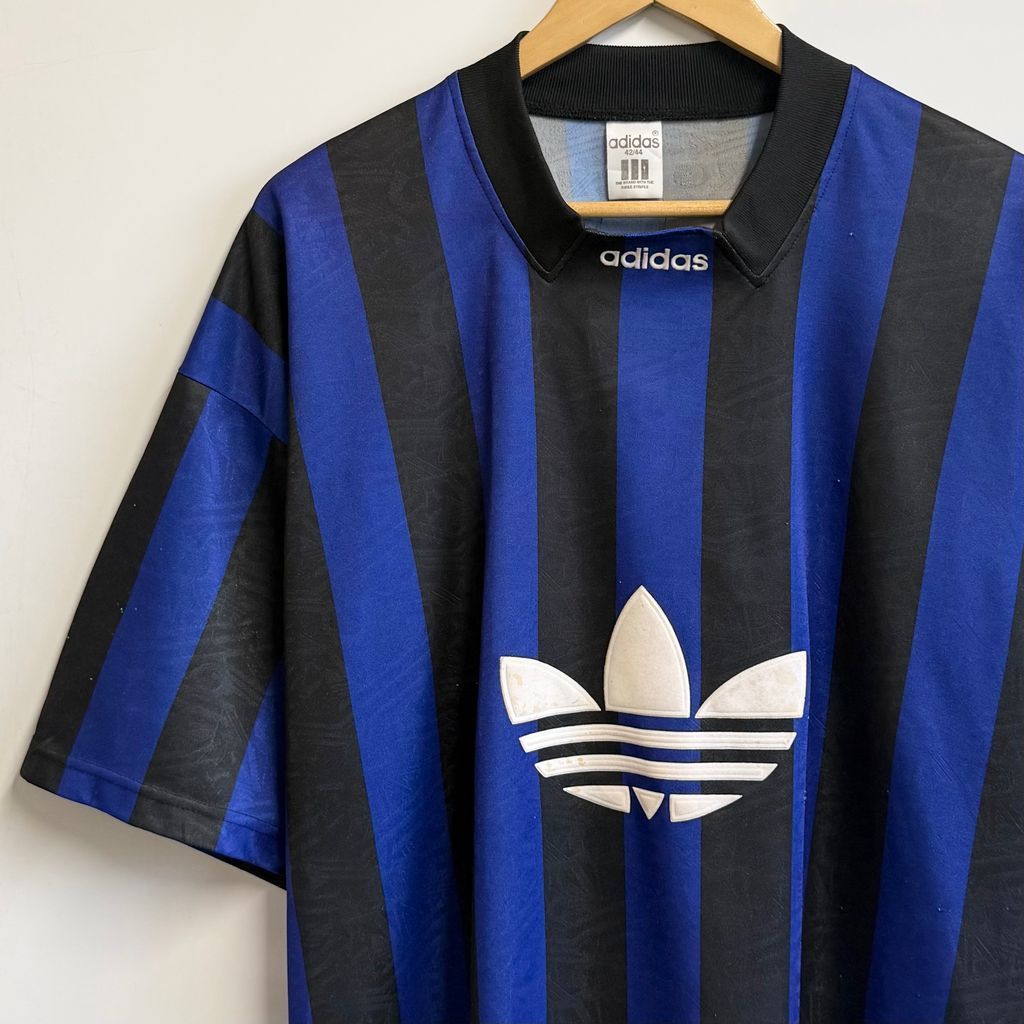 adidas アディダス トレフォイル ストライプ ゲームシャツ