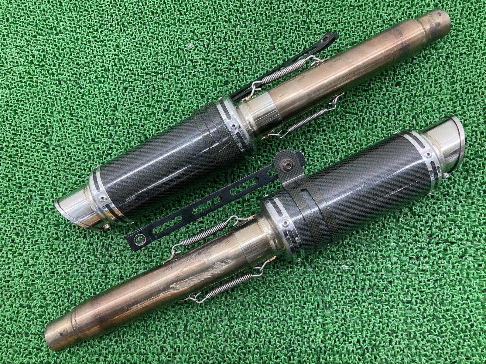 LCIパーツ製SS900 サイレンサーマフラー 左右 社外 中古 ドゥカティ