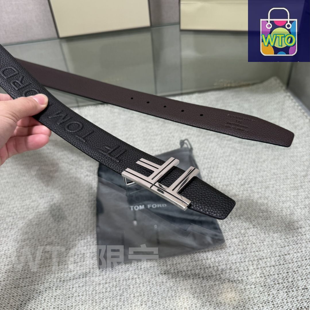 今日特価】Tom Ford ダブルフェイス レザーベルト - メルカリ
