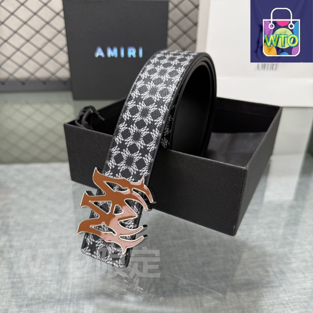 今日特価】AMIRI ダブルフェイスレザーベルト - メルカリ