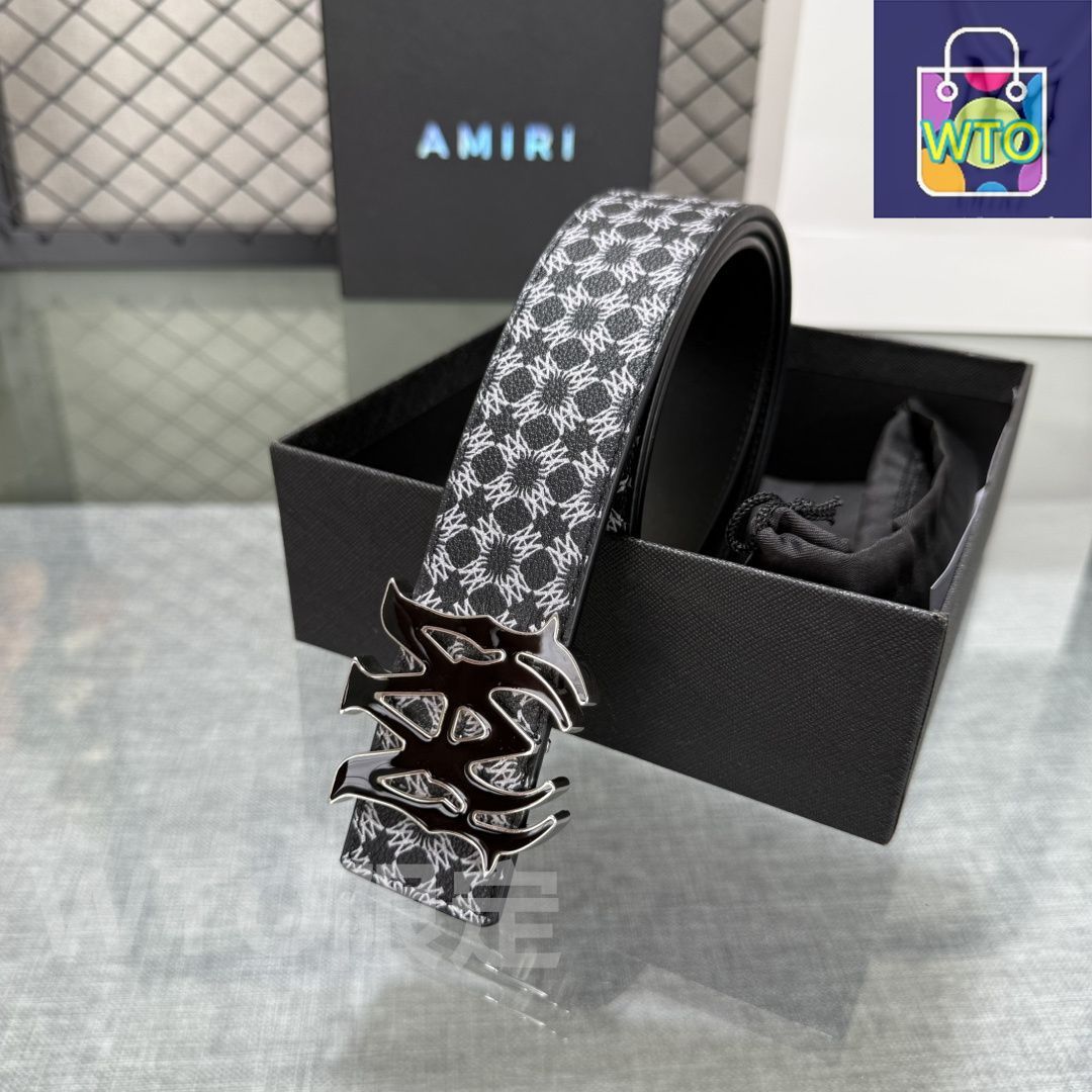 今日特価】AMIRI ダブルフェイスレザーベルト - メルカリ
