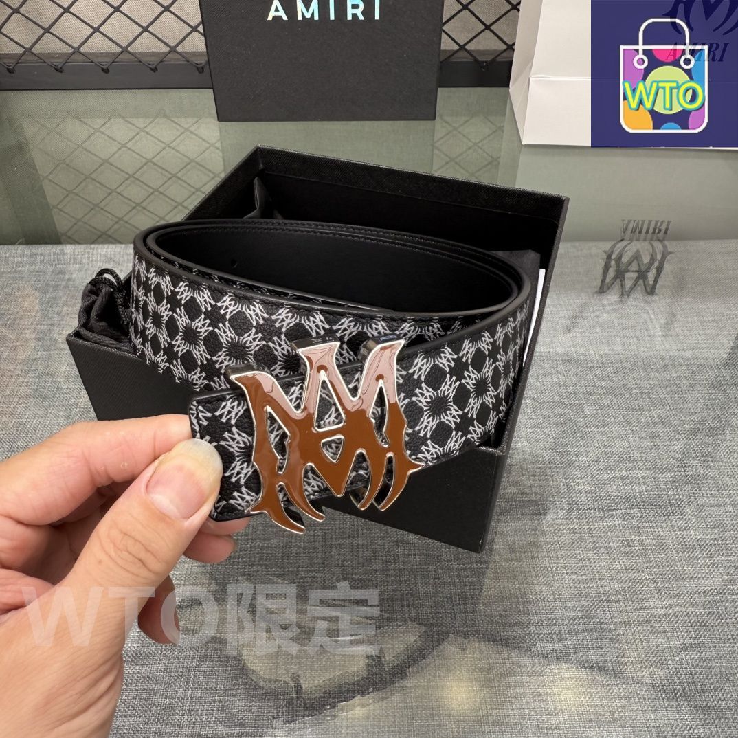 今日特価】AMIRI ダブルフェイスレザーベルト - メルカリ