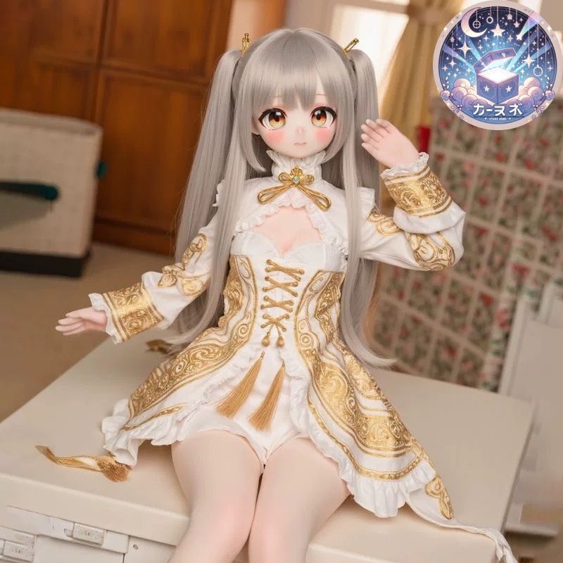 新品 未使用 正規版 160cm アニメ二次元風 魔族ねこ人形 ウィッグ付き
