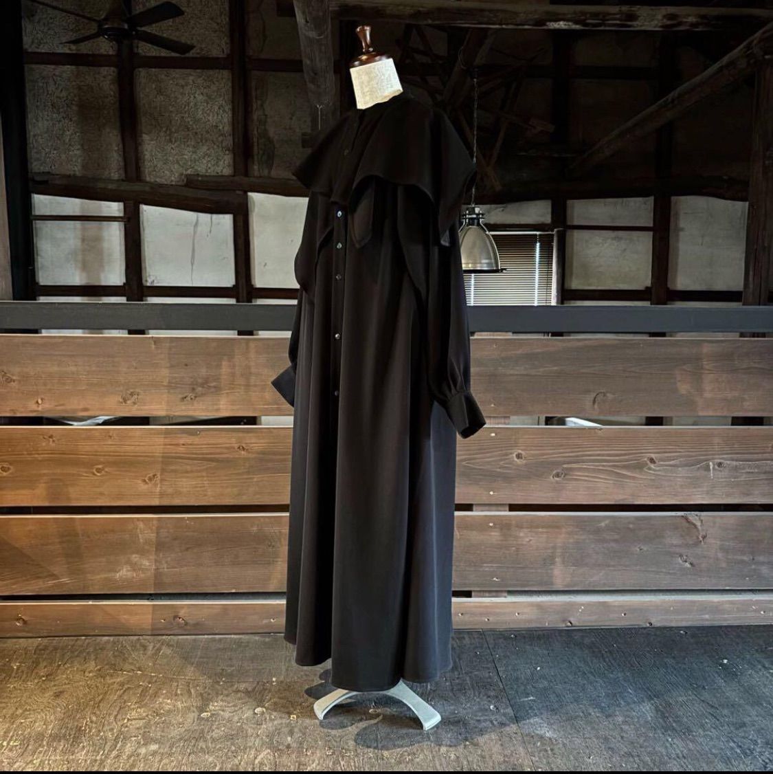 23aw 2023 ENFOLD エンフォルド NECK-LAYERED DRESS ネック レイヤード