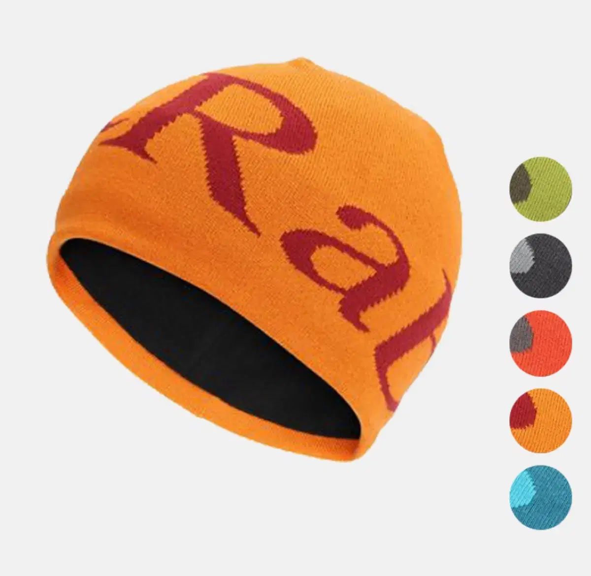 Rab ラブ オレンジ色 ロゴ ビーニー