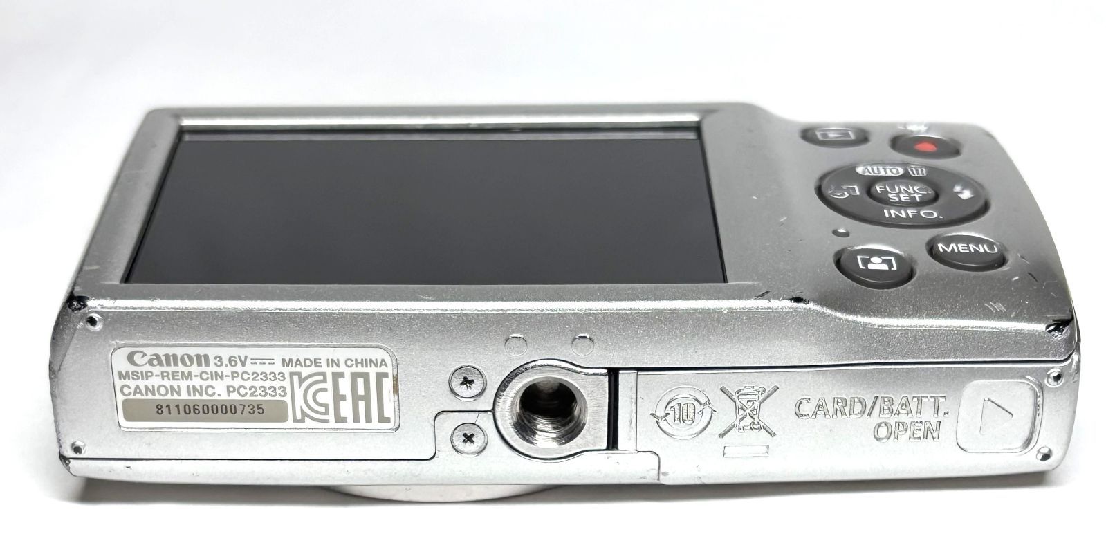 Canon IXY 200 PC2333 HD 20MP 8x デジタルカメラ silver 基本動作確認