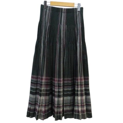 美品 イッセイミヤケ HaaT デザインスカート プリーツ ロング丈 Aライン 美品 イッセイミヤケ HaaT デザインスカート プリーツ ロング丈 Aライン