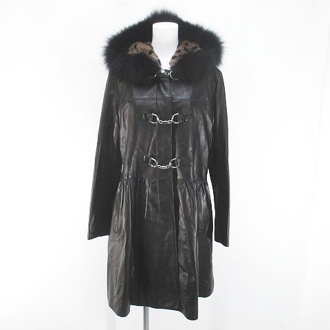 バルマン BALMAIN レザージャケット 革ジャン ロングコート 羊革