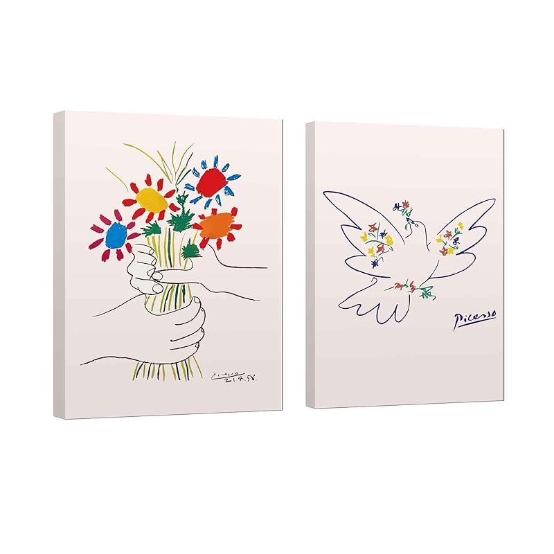 【新品】 ピカソ 「 花束を持つ手 」 「 花と鳩 」 ピカソ ポスター アート パネル ピカソ 絵 絵画 アートパネル アートフレーム モダン ポスター 装飾画 キャンバス 飾り絵 シリーズ アート ボード 部屋飾り 玄関 壁掛け 壁飾り 壁の絵 ソファ 0
