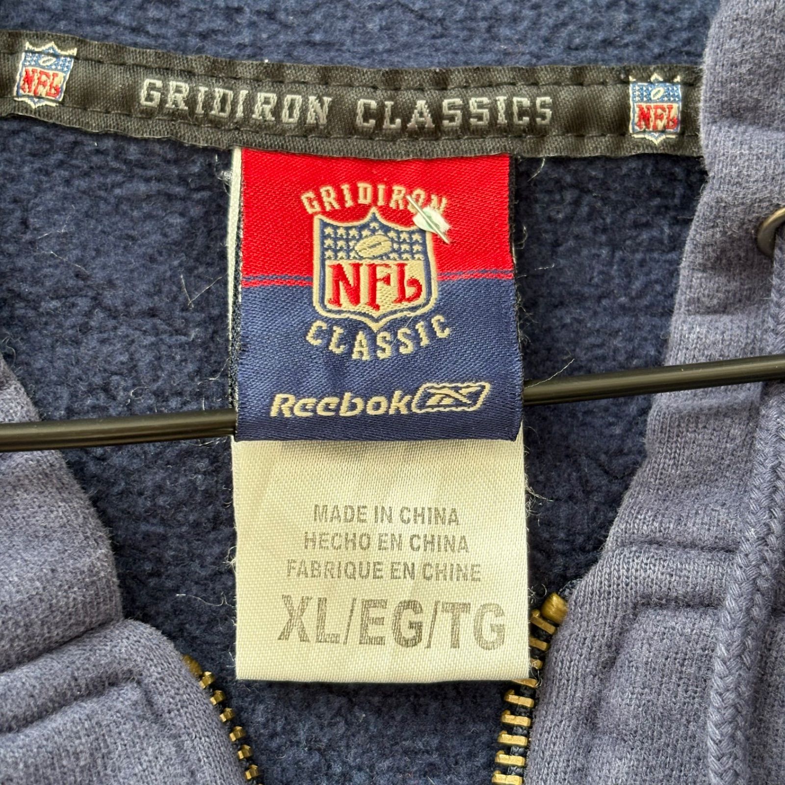 【ニューイングランド ペイトリオッツ】パーカー 2XL リーボック スウェット リーボック REEBOK ハーフジップ スウェット パーカー フーディ 00s