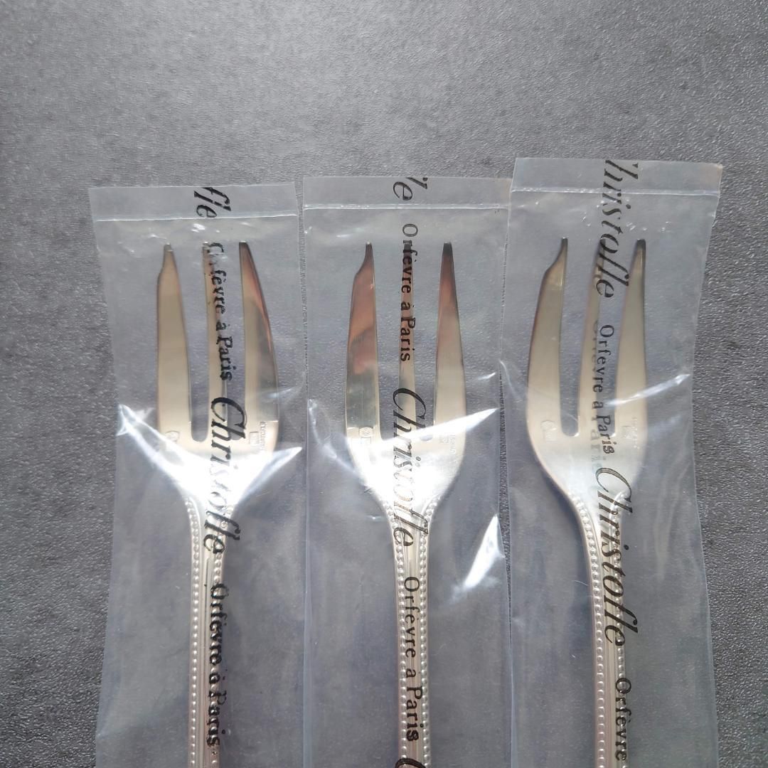 【あいさま専用商品☆極美品☆】クリストフル パール ケーキフォーク3本セット クリストフル パール ケーキフォーク 未開封 3点 - メルカリ