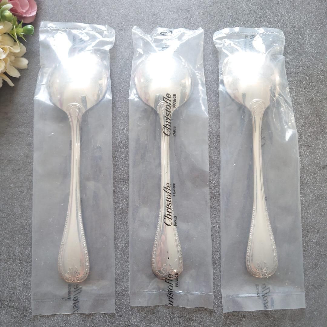 希少 クリストフル マルメゾン 未開封 コンソメスプーン 3点 - メルカリ