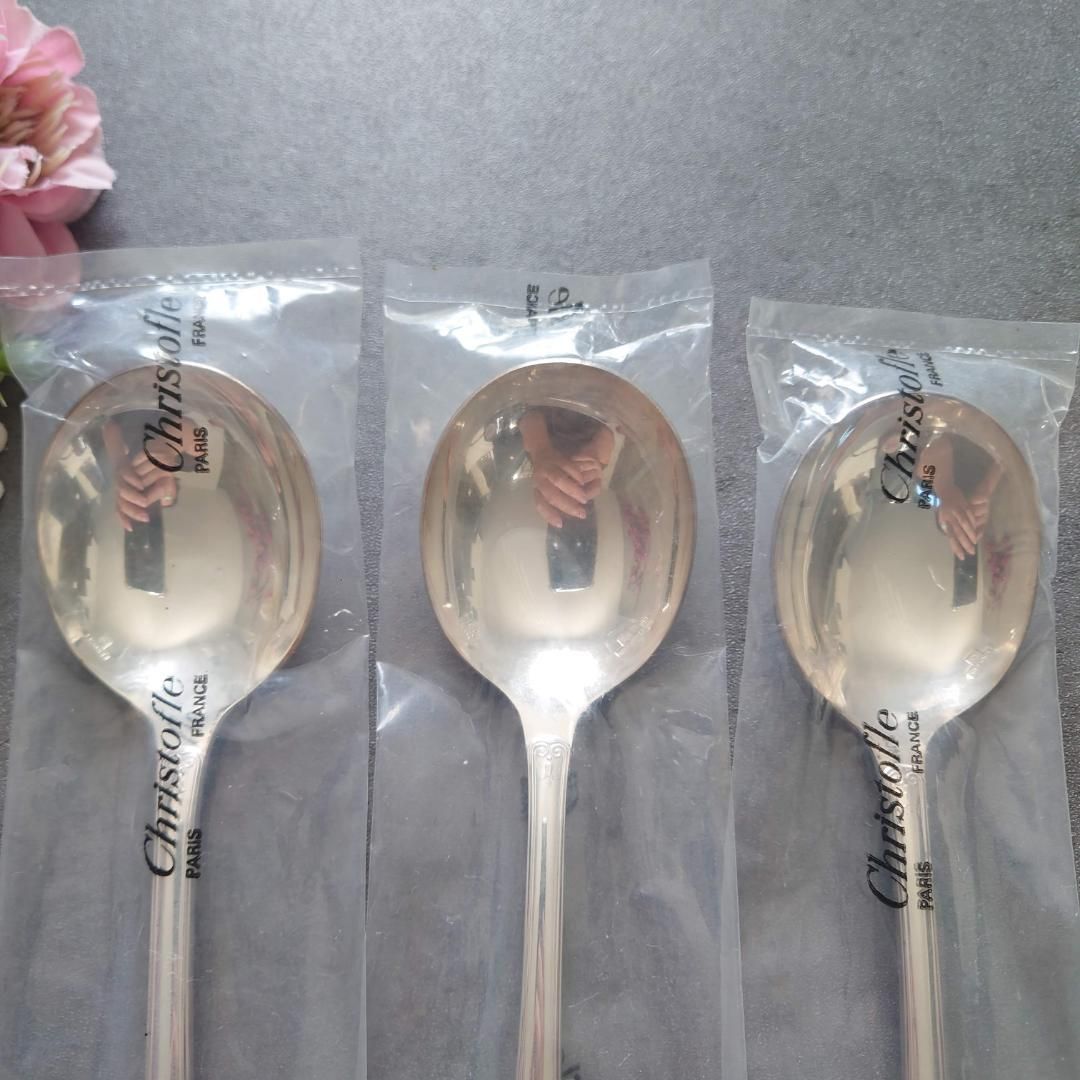 希少 クリストフル マルメゾン 未開封 コンソメスプーン 3点 - メルカリ