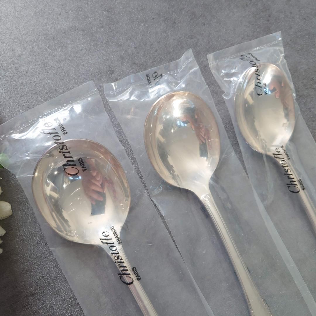 極希少 美品 クリストフル マルメゾン 未開封含む ソーススプーン 6点 希少 クリストフル マルメゾン 未開封 コンソメスプーン 3点 - メルカリ