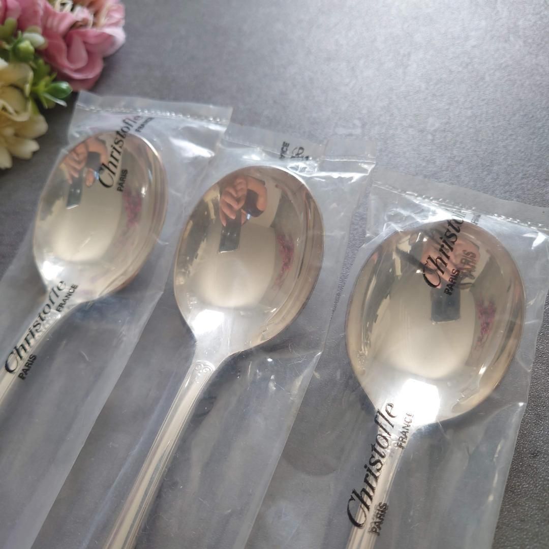 希少 クリストフル マルメゾン 未開封 コンソメスプーン 3点 希少 クリストフル マルメゾン 未開封 コンソメスプーン 3点 - メルカリ