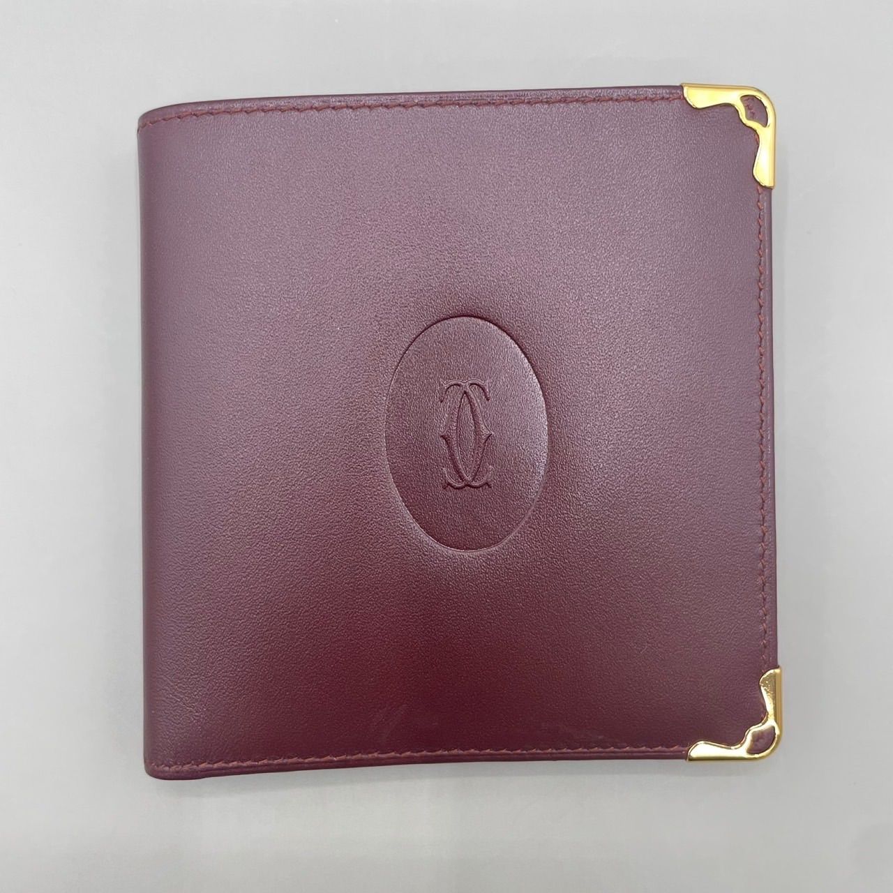 未使用級 Cartier カルティエ 二つ折り財布 コンパクトウォレット