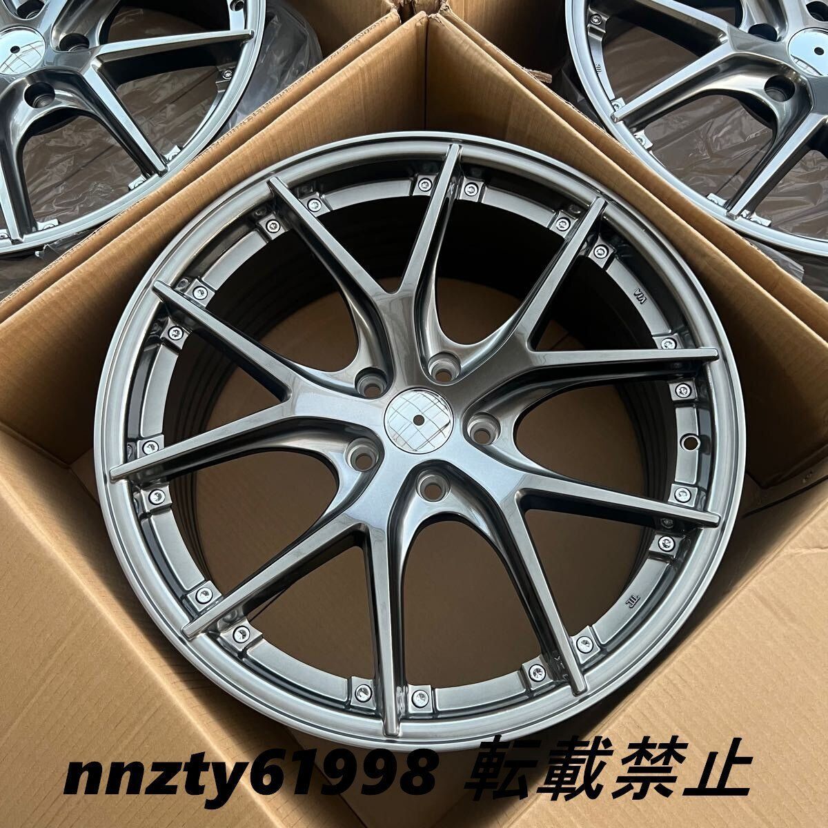 19インチ アルミ製スポークホイール 新品19インチ 5クロススポークホイール (19x8.5J +35) 5x114.3 ハブ