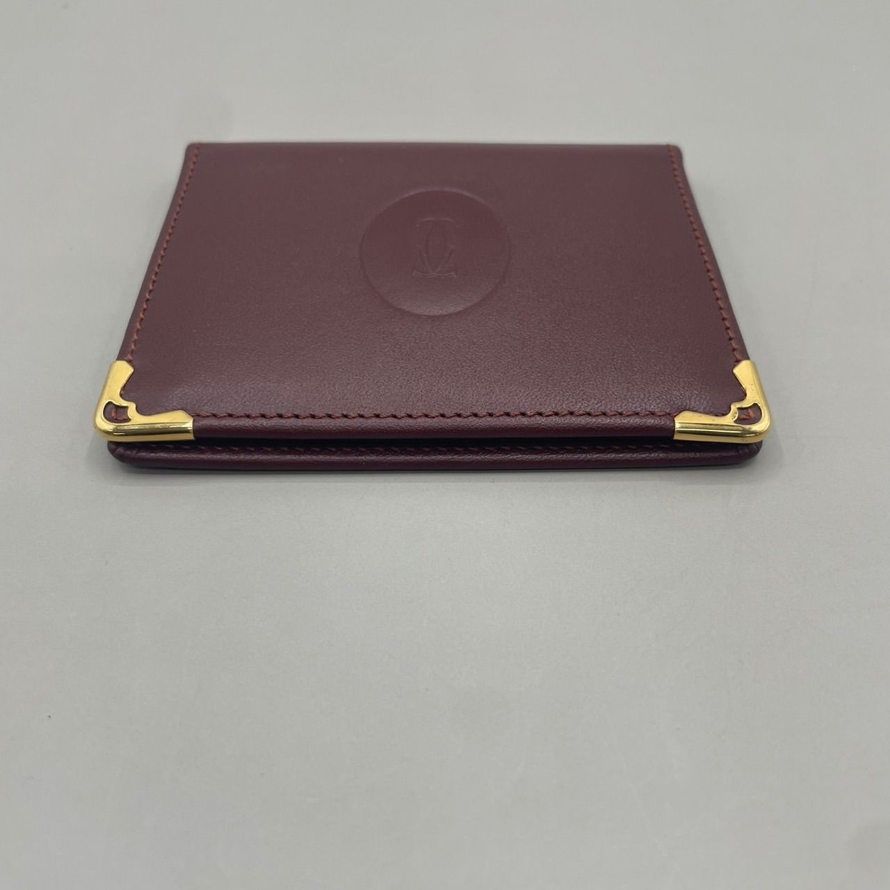 未使用級 Cartier カルティエ ミラー付き カードケース 定期入れ 鏡