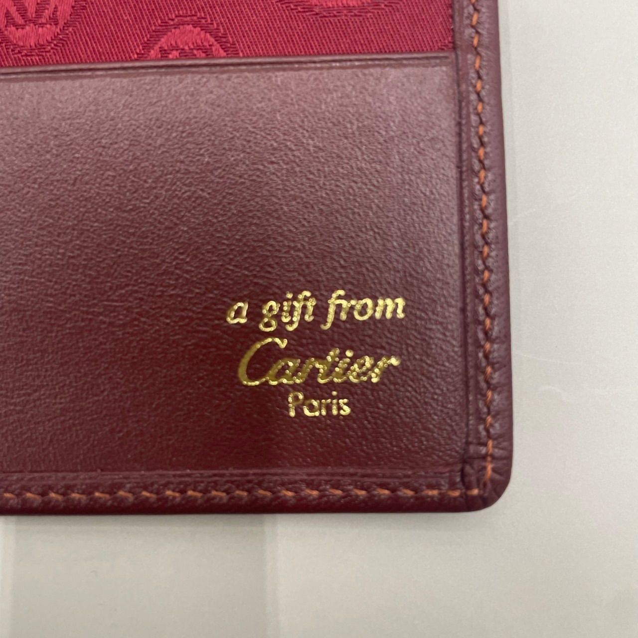 未使用級 Cartier カルティエ ミラー付き カードケース 定期入れ 鏡