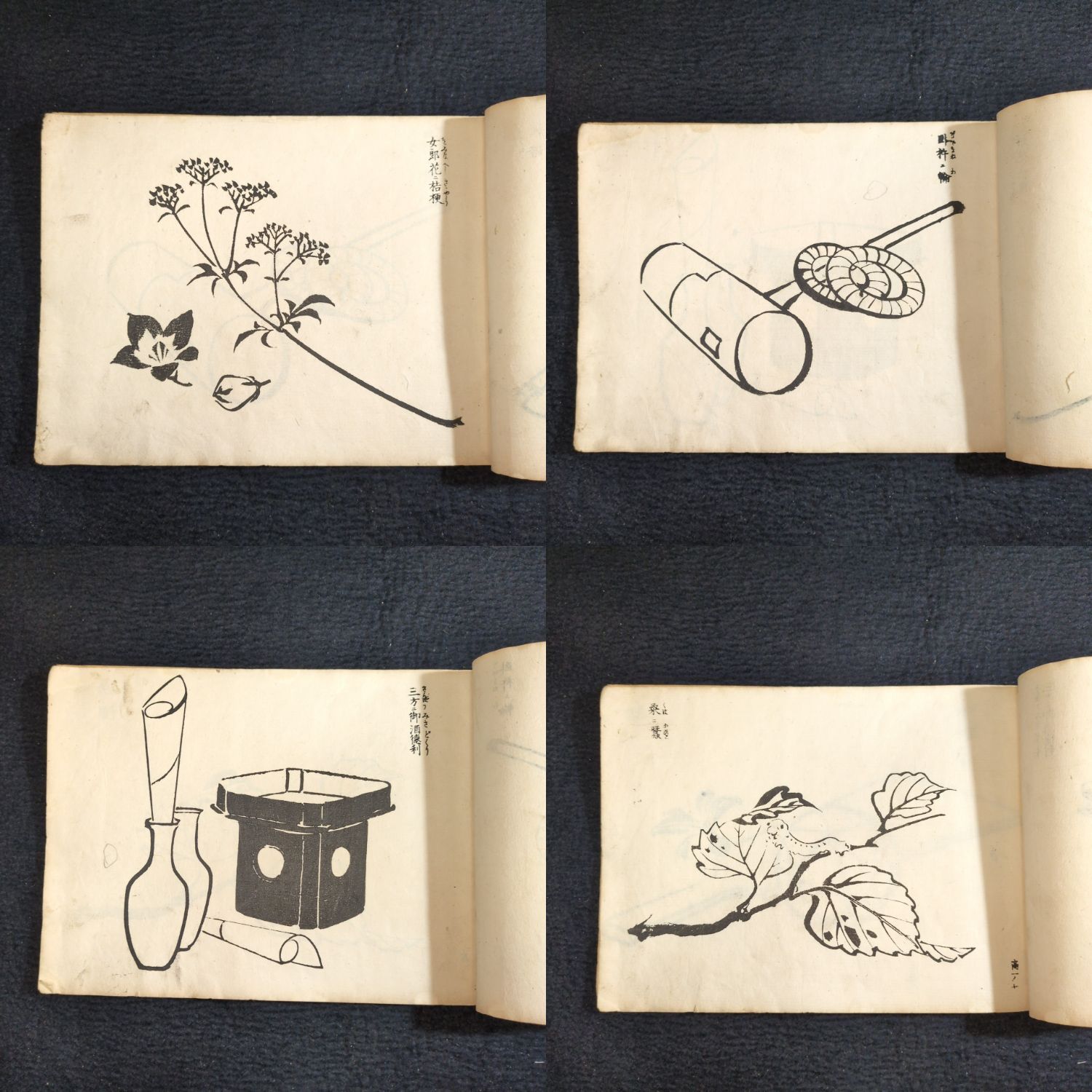 絵手本◇帝国 毛筆新画帖◇絵入絵本 画譜 川端玉章画 明治時代物