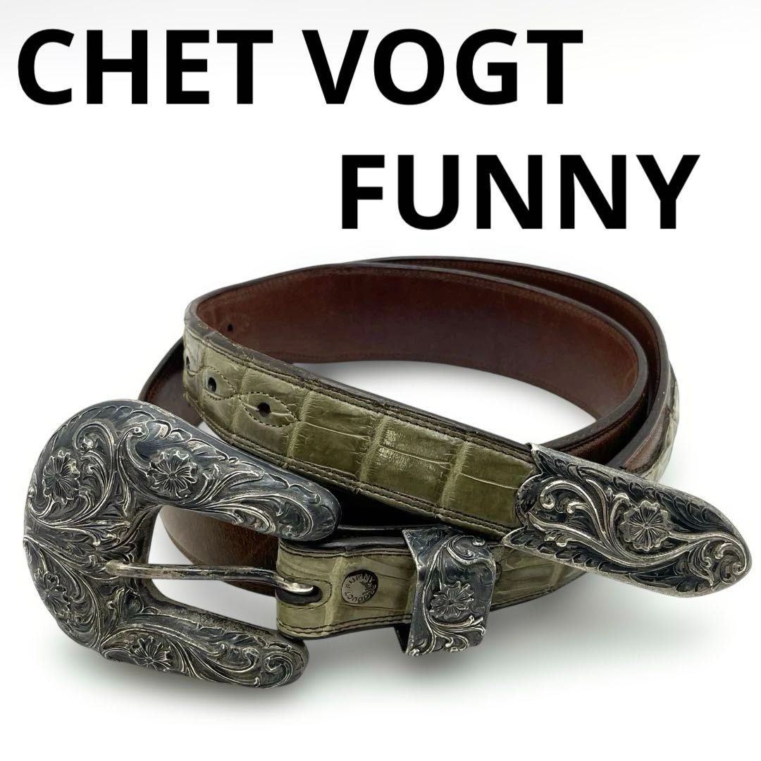 バックル】CHET VOGT/ボグト 3ピース STERLINGシルバー 彫金・唐草