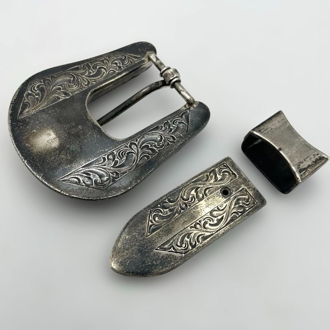 ウエスタンVOGT 3ピース シルバー925バックルセット ウエスタンVOGT 3ピース シルバー925バックルセット ウエスタンVOGT 3