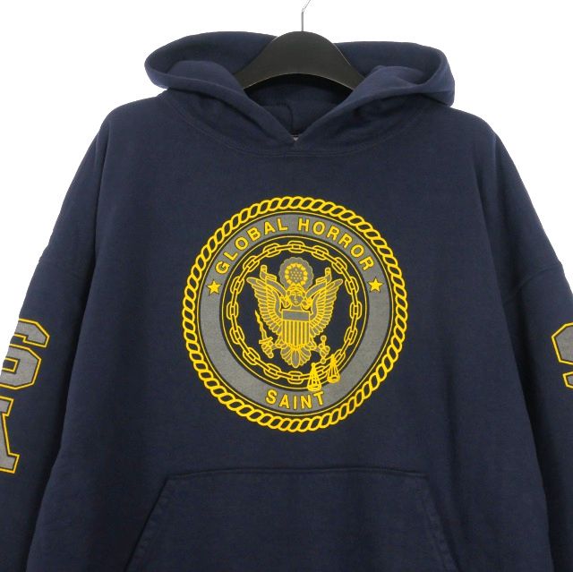 セントマイケル パーカー SAINT Mxxxxxx セントマイケル FW25 8th Drop HOODIE/ANARCHY / BLK