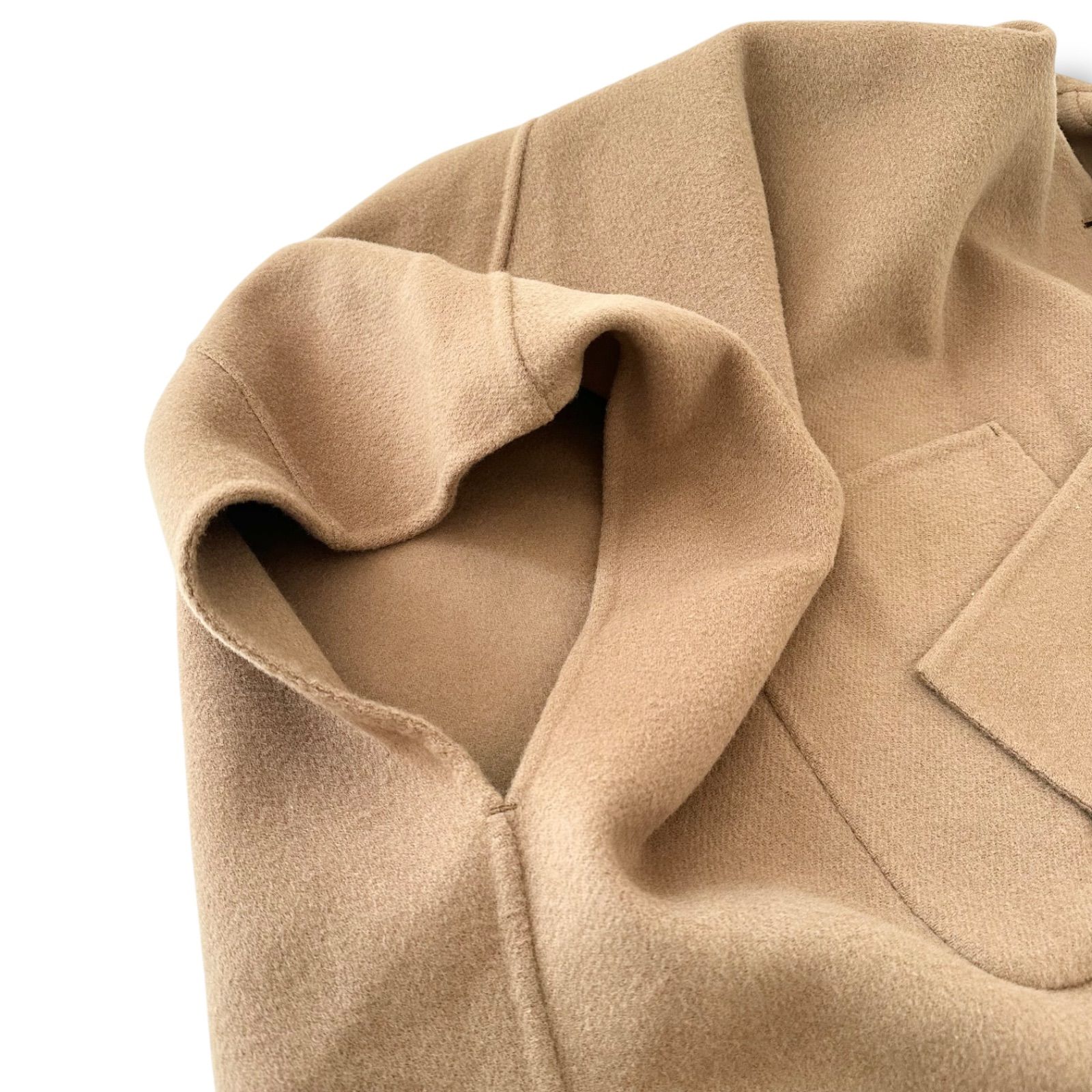 ディスカウント SLOBE IENA スタンドカラー ダブルフェイスポンチョ