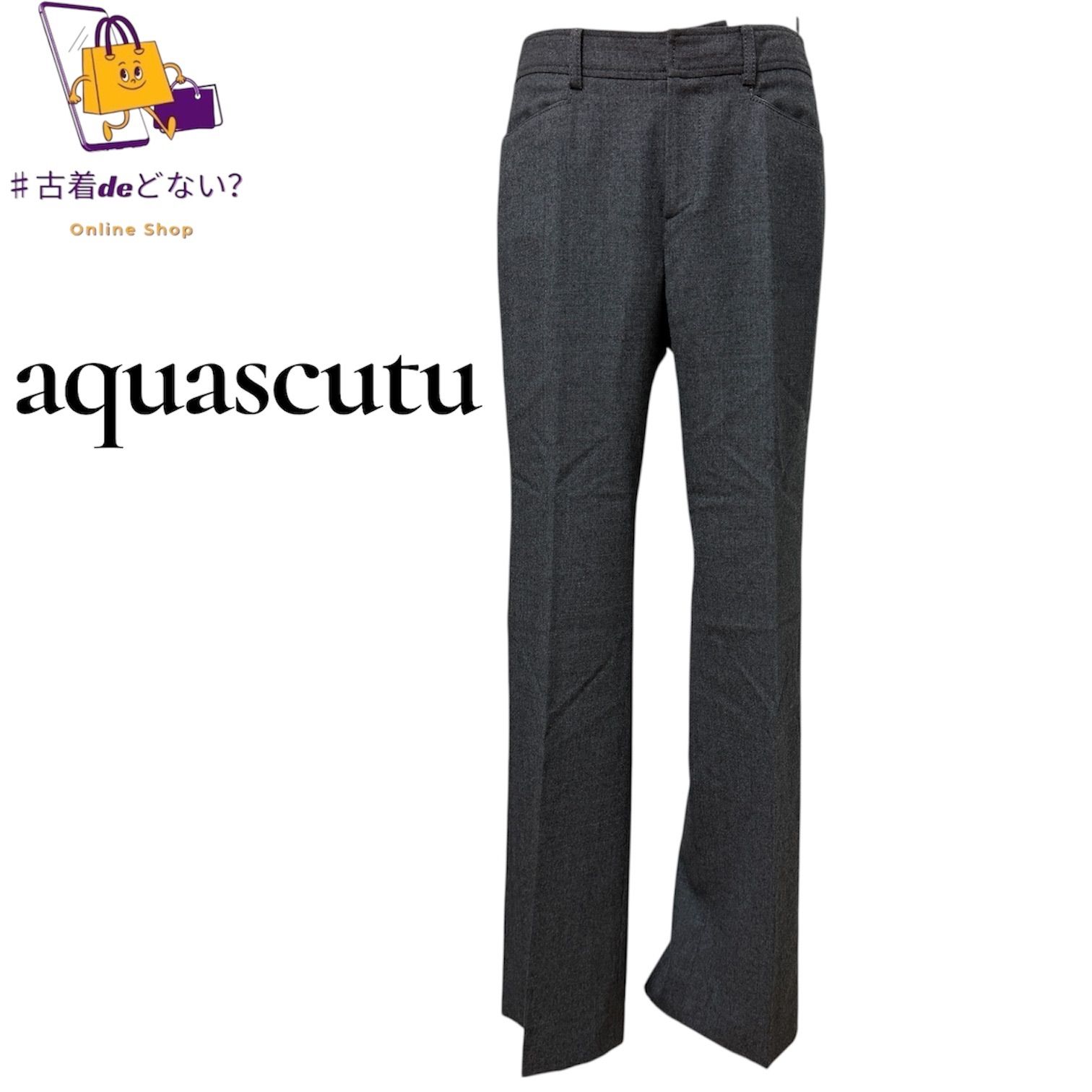 アクアスキュータム Aquascutum ウール95% 英国 老舗 グレンチェック柄